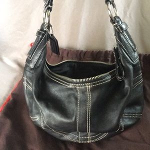 Small black Coach shoulder bag